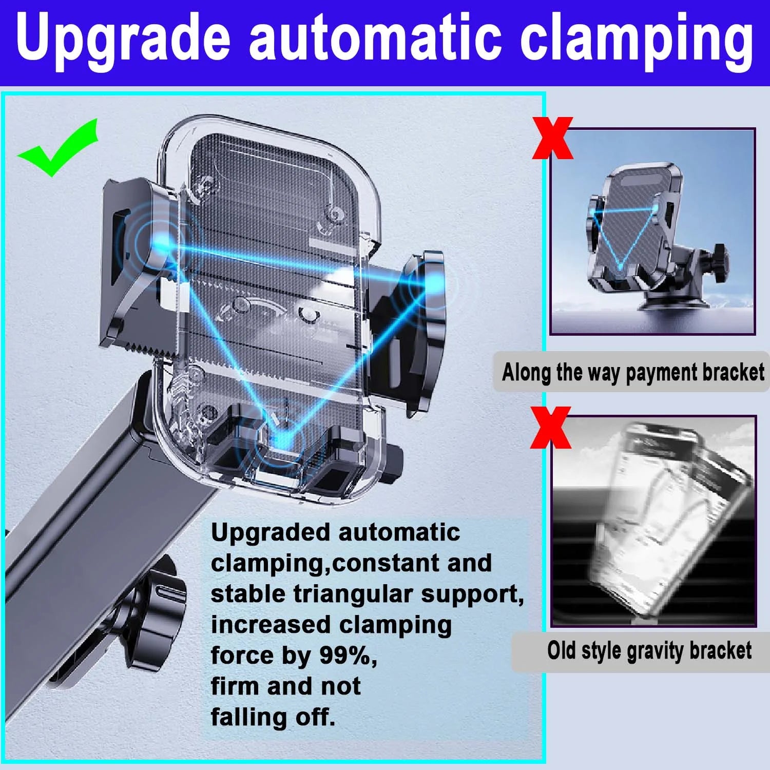 Soporte De Smartphone Para Auto, Soporte De Smartphone Para Auto Con Clip De Ventilación De Aire Para Auto, Soporte Universal De Celular De Brazo Largo, Soportes De Smartphone Para Auto Para Todos Los Smartphones