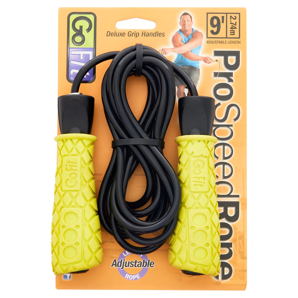 Cuerda De Entrenamiento Rápido Con Agarres De Espuma Acolchada - Cuerda Ajustable Pro De 9 Pies, Movimiento De Rodamientos De Bolas Para Una Rotación Suave Ideal Para Boxeo, Cardio O Entrenamiento De Resistencia