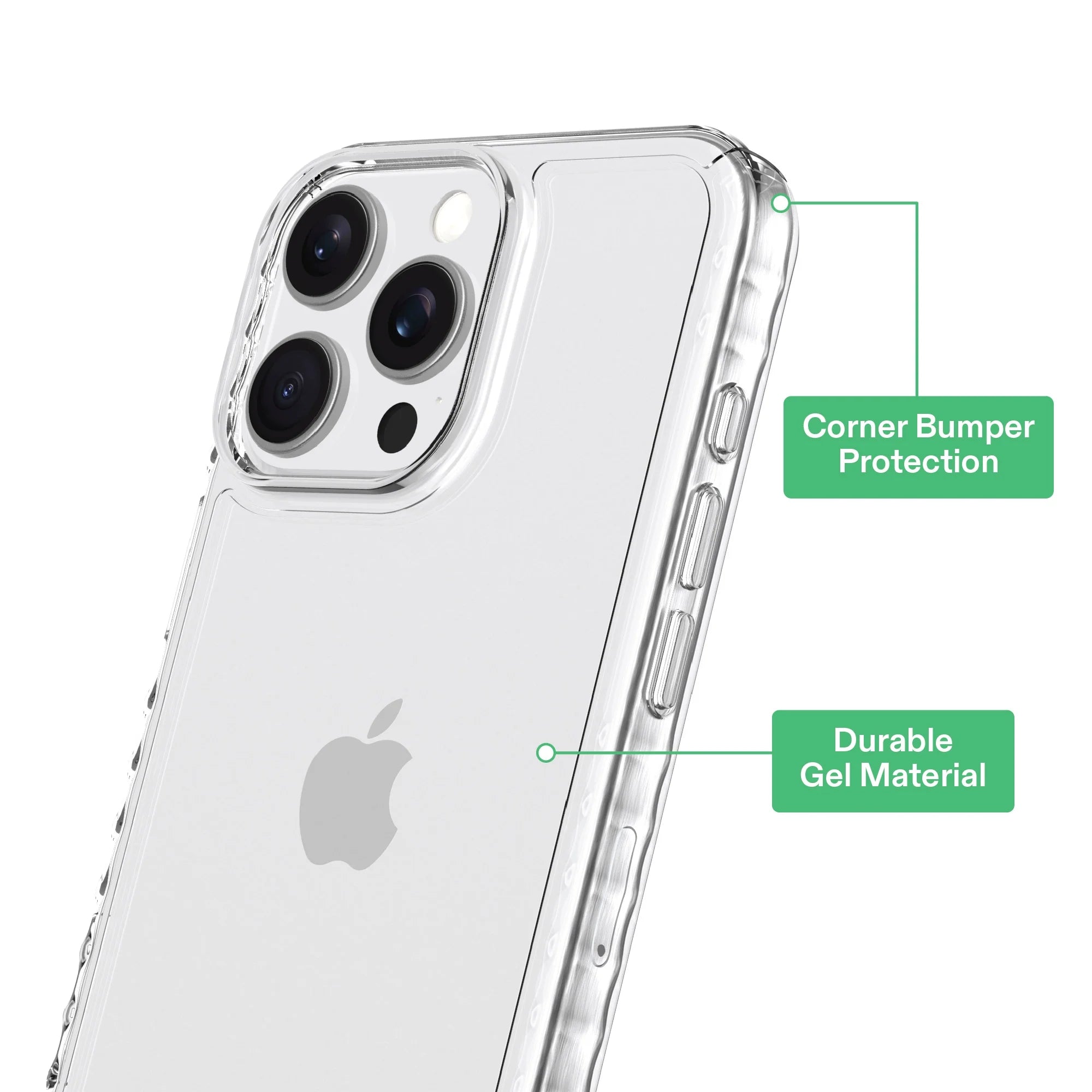 Funda De Gel Protectora Para Teléfono Para Iphone 16 Pro Max - Transparente