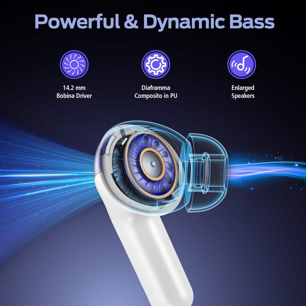VEATOOL Audífonos Bluetooth True Wireless Earbuds 65H Reproducción Pantalla De Energía Auriculares Con Estuche De Carga Inalámbrica IPX7 a Prueba De Agua Intraaurales Earbuds Con Micrófono Para TV Smartphone Computadora Laptop