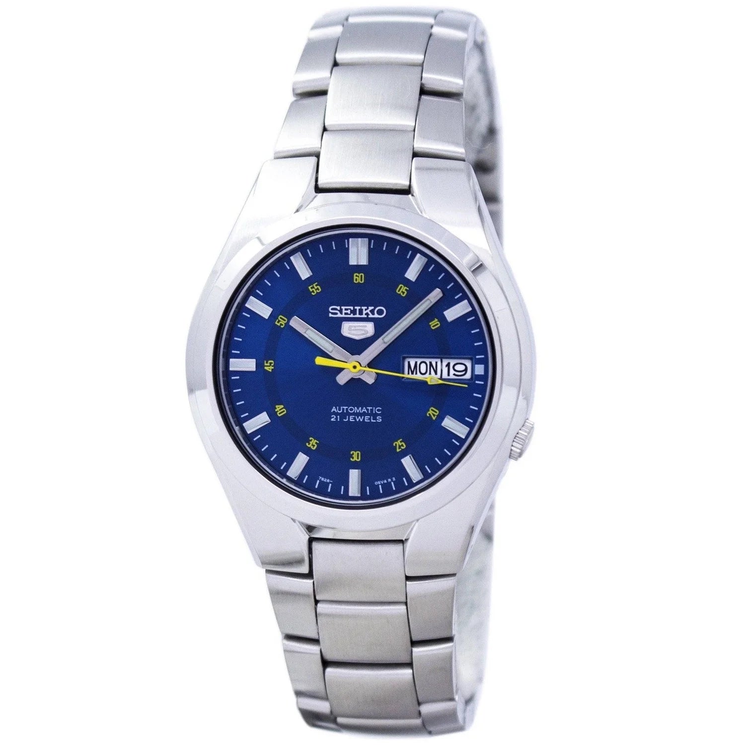 Reloj De Vestir Automático Para Hombre 5 Automático SNK615K Azul De Acero Inoxidable